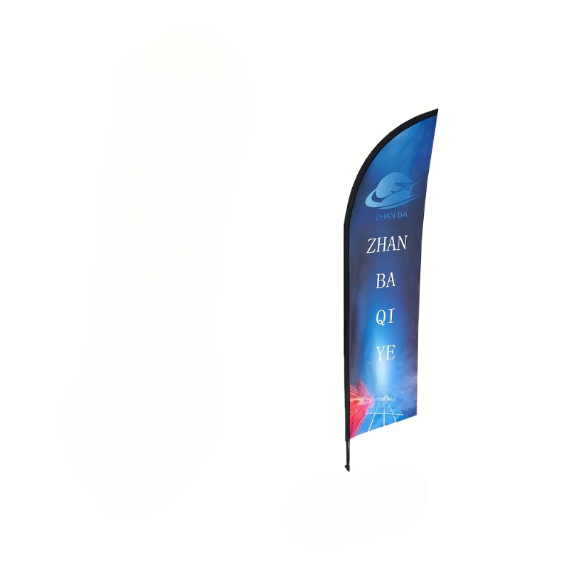 TEMU Custom Logo Flag, , Feather Flag, Custom Single-sided Flag, Suitable For Outdoor Marketing, Business And Various Event , Indoor And Outdoor Use