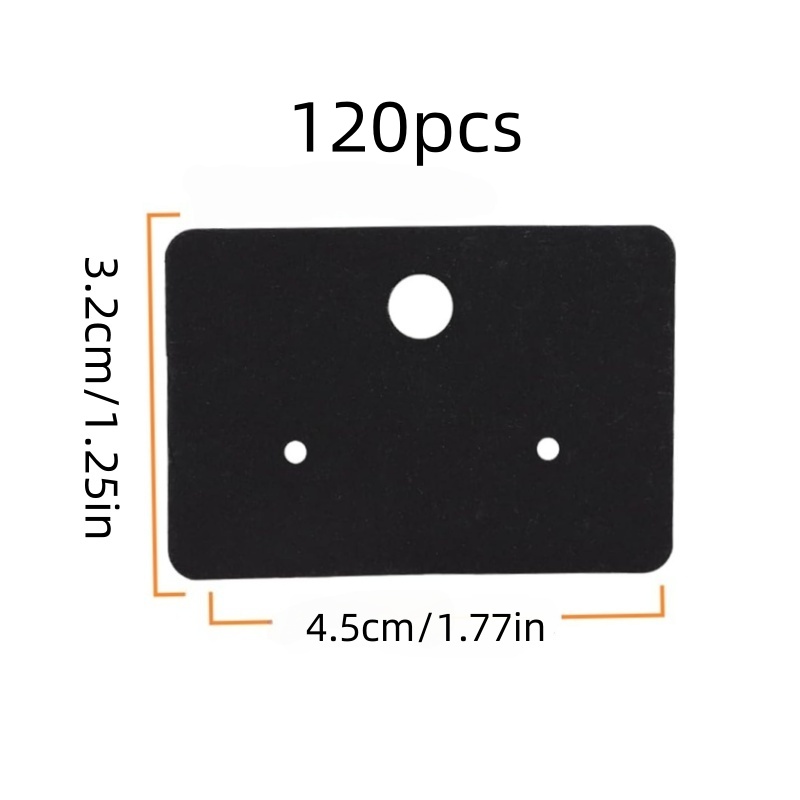TEMU Oorbel-displaykaarten, 120/240 stuks oorbelkaarten voor sieraden (wit//zwart - 4,5x3,2 cm), benodigdheden voor sieraden/display- en