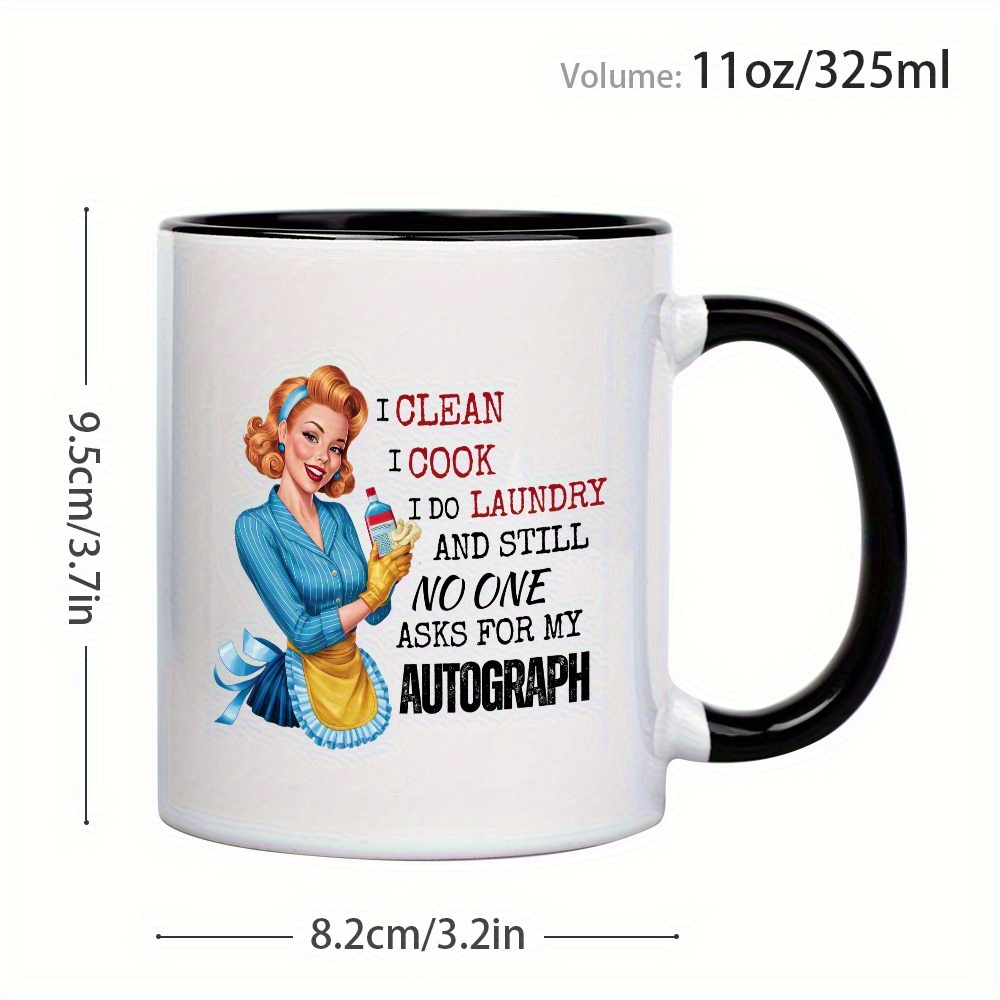 1pc retro   mug 11oz ceramic     i     no one   for my   funny cute design with vintage inspired illustration   home decor gifts machine washable reusable everyday mug   mug durable mug details 3