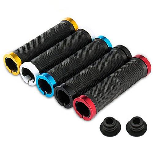 puños de manillar para bicicleta bmx, puños de goma bilaterales con bloqueo para motos de montaña y ciclismo mtb, accesorios antideslizantes