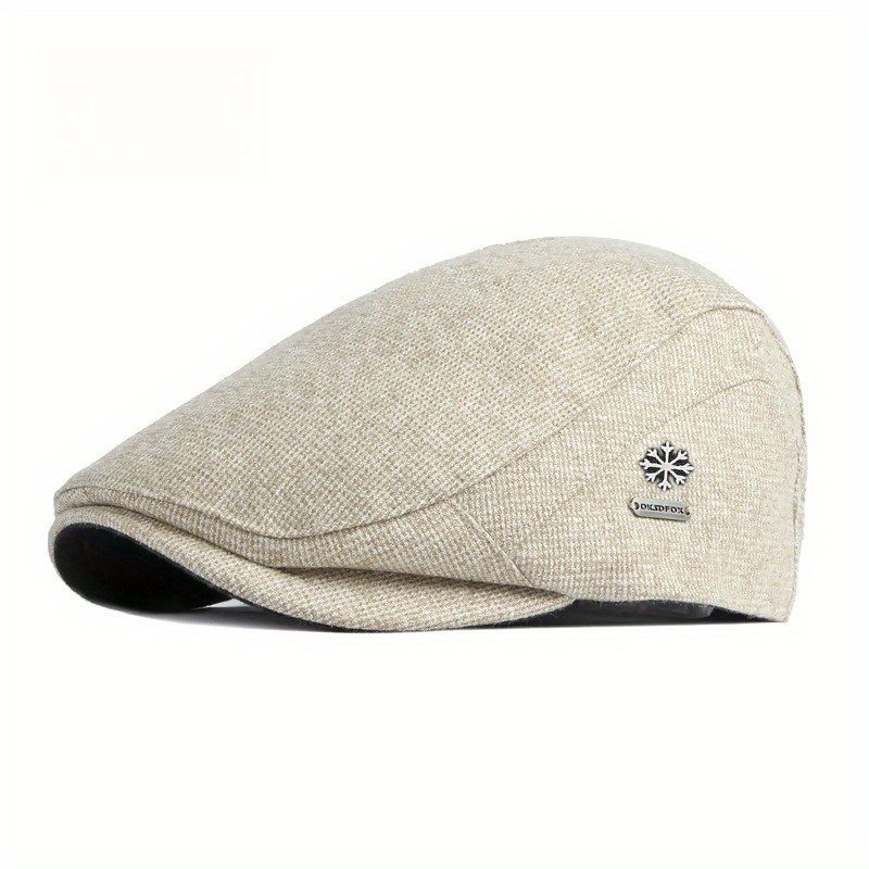 Women's Retro , New Duckbill Design For Fall And Winter, Stylish And , Cozy And Warm Beret, Men's Front-facing Hat