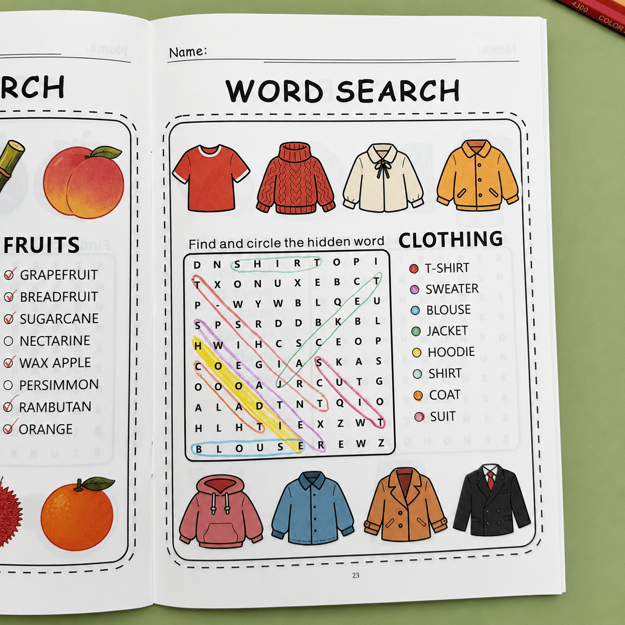 200+ Word Puzzles Workbook for Children