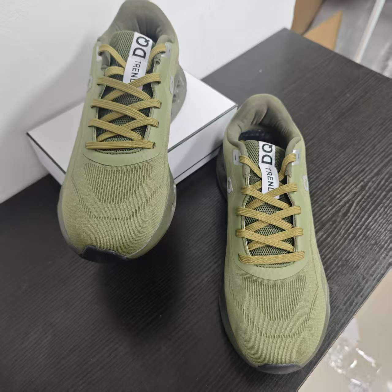 New Marathon Sneakers for Men, Lightweight Breathable Woven Running Shoes, Summer Lightweight Cushioned
