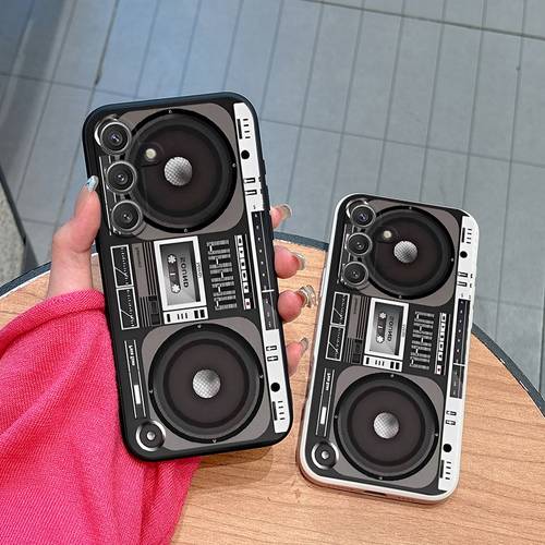 item picture phone case speaker tape control panel for samsung galaxy s20 s20 s20fe s21 s21ultra s22 s22fe s23 s23fe s24 s24plus s25 s25dege s26 s26 2 m4 10s m12 m22 m32 m42 f04 f05 f12 f42 straight edge anti drop anti slip phone case