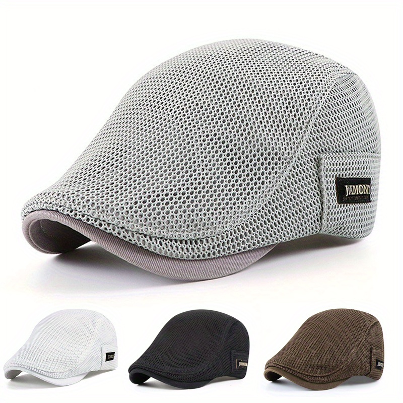 item picture 1pc Retro Elegant Classic Beret Cap - Breathable -Polyester Blend, Non-Elastic Comfort Fit for Men & Women, All-Season Casual Outdoor Sports Hat, Machine Washable - Great Gift for Fashion Lovers