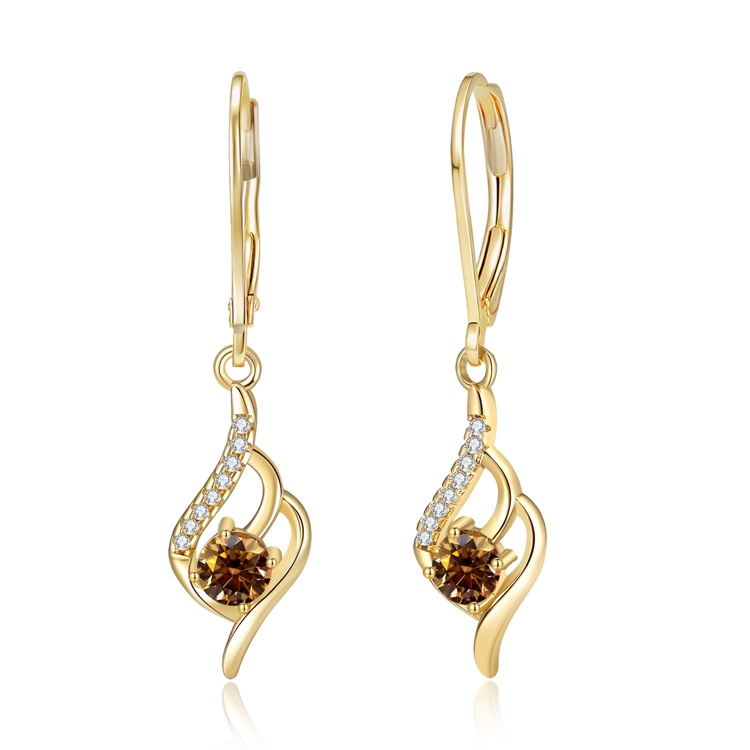 Minimalist 1-Carat Moissanite French Earrings for Women