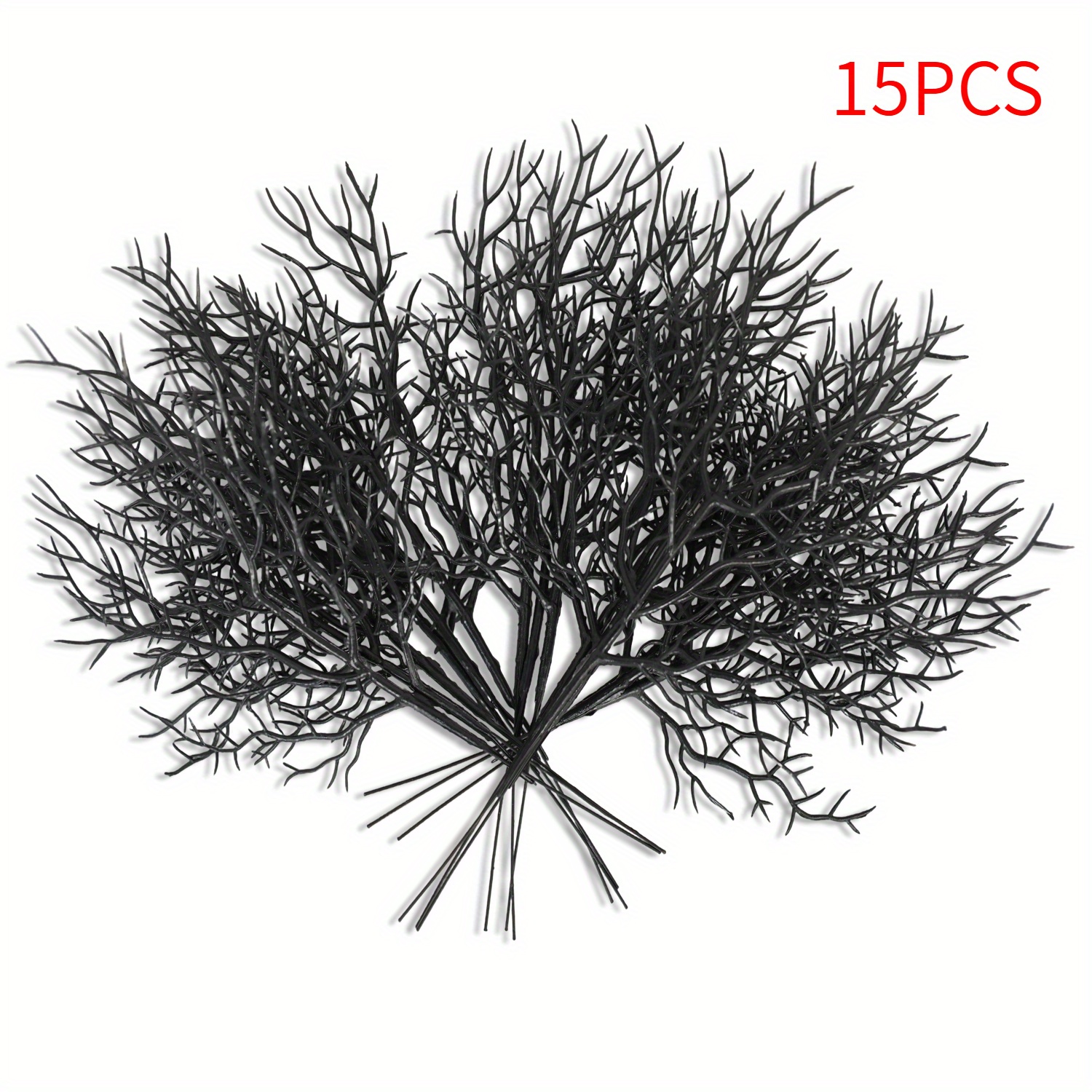 15pcs Set, Antler Artificial Plant With Dried Branches - Plant Stems, Suitable For Home And Garden Decor, Perfect For Halloween, Christmas, And Easter Celebrations