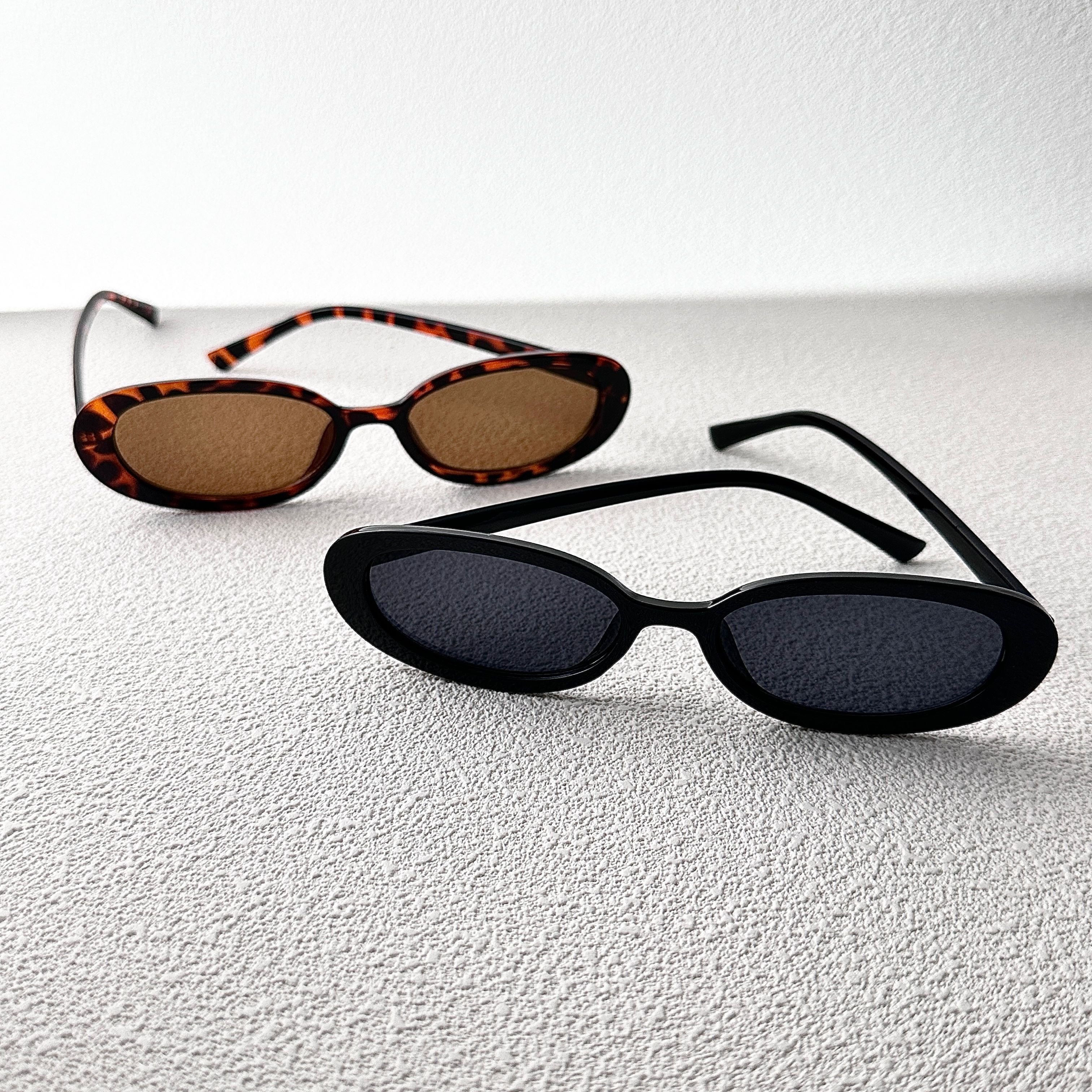 2pcs Fashion Oval Glasses | Polycarbonate Frame & Lenses, Perfect For, & Parties, Decorative Eyeglasses