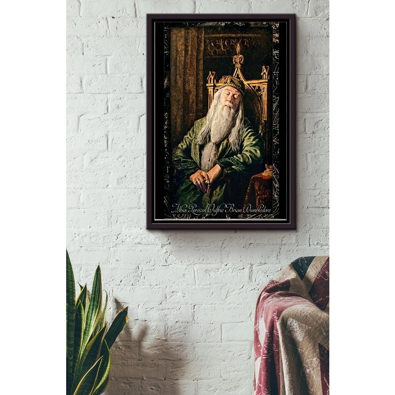 E-shop 2D Flach, 2D Flach, . Leinwand (Ohne Rahmen!!!) Dumbledore Schlafendes Kunstwerk Harry Potter Wanddekoration Geschenk