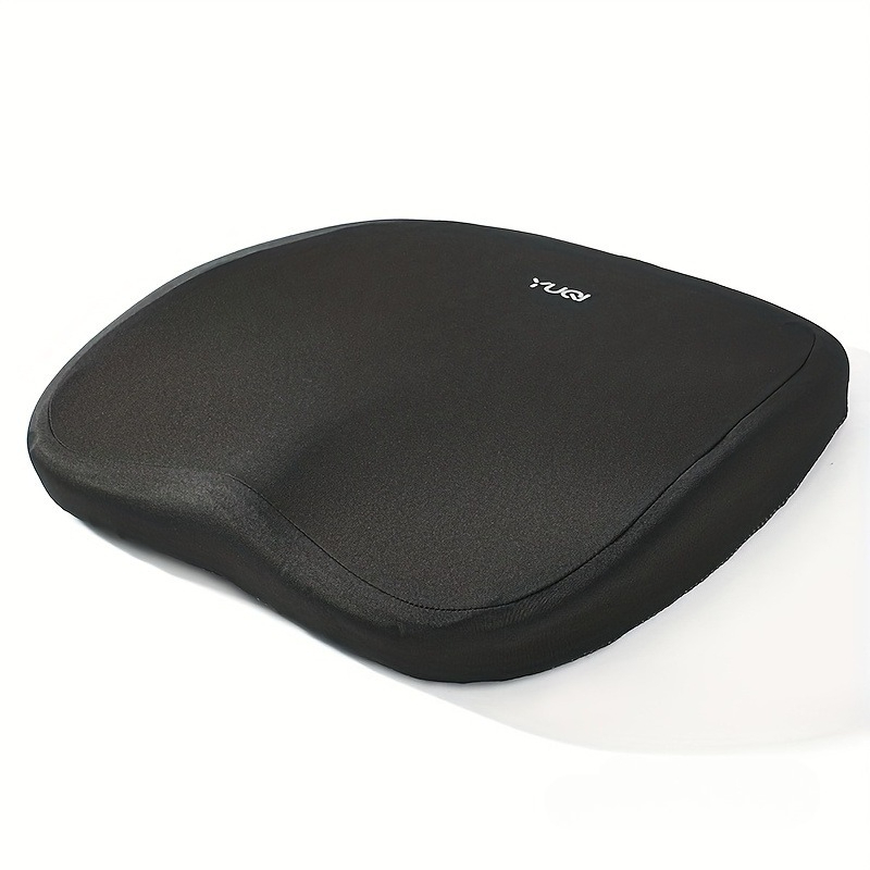 TEMU Memory Foam Seat Cushion For Driving Seat Heightening Pad, Office Chair Desk Sitting Support Cushion, Tailbone Pain, Long Car Lumbar Support,