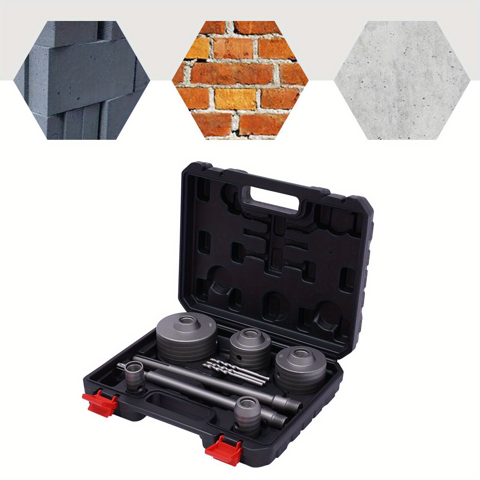 9 kosov vrtalnih vrtal za bet, vrtalnih vrtal za bet, vrtalnih vrtal za bet, 30/ 40/ 68/ 80/ 100 mm pilotni vrtal za bet, opeko, beton, kamen