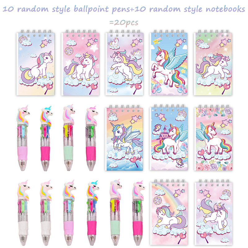 Image of 20pcs Unicorn Party Set Gift Set, Suitable For Office Unicorn Enthusiasts, Unicorn-themed Gifts, Birthday And Wedding Party Supplies, Precious And Colorful Spherical Prizes, With Random Styles
