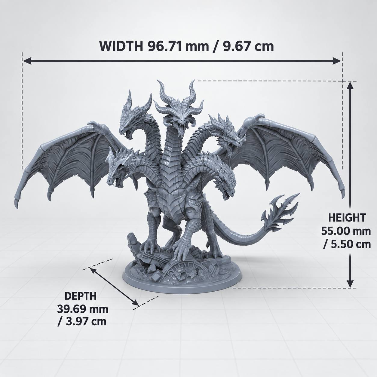 TEMU 5 Highly Detailed Miniature Models Of The Wingspreader Pteranodon King, Made Of Gray Resin, Unpainted Statues With A Permanent Base. Desktop