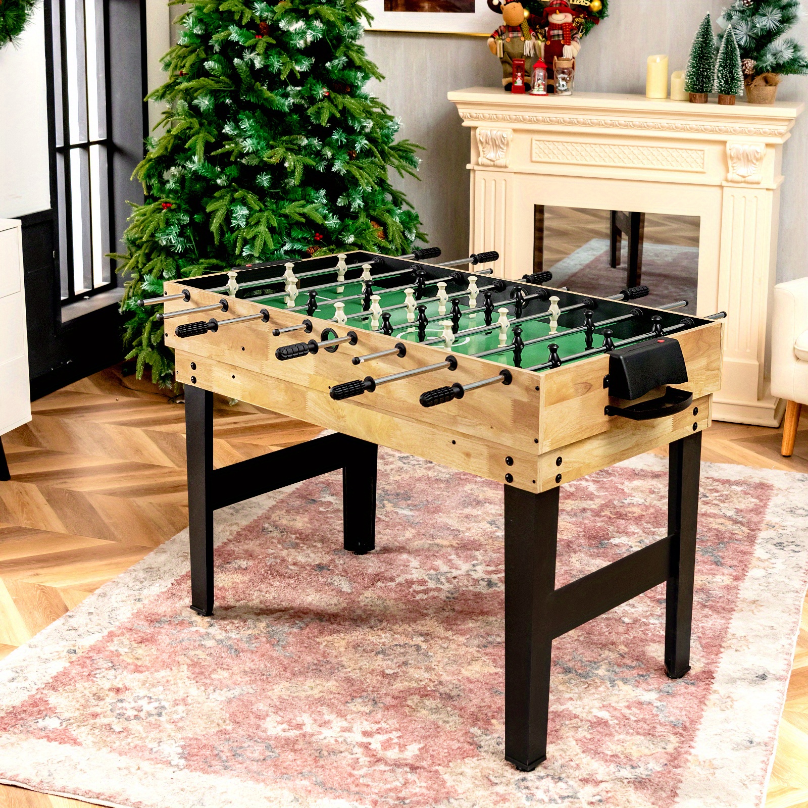 LIFEZEAL 10-in-1 Combo Game Table Set, Multi Game Table Set with Foosball, Hockey, Table Tennis, Billiard, Shuffleboard, Bowling & 4 Board Games, Combo Entertainment Game Table with Stackable Design
