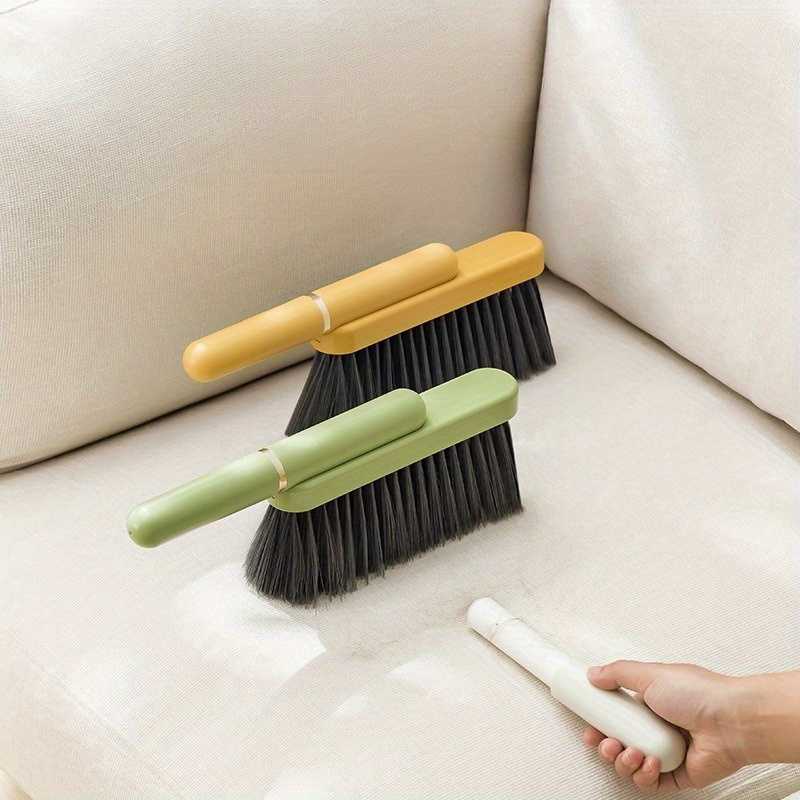 1pc versatile soft bristle handheld brush for clothing blankets carpets no shedding dual use with small broom head   bedroom   room car interior cleaning details 1