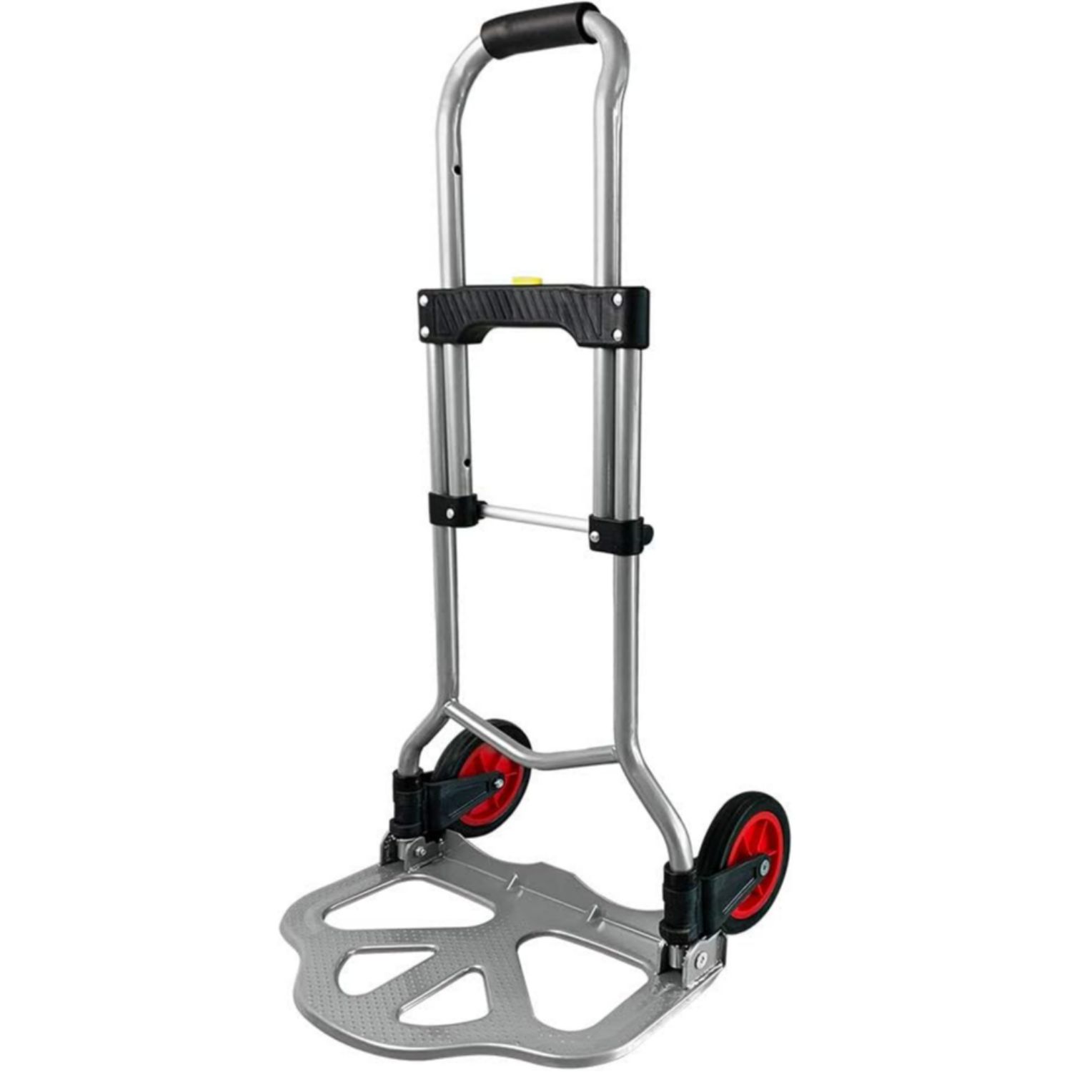 E-shop Zusammenklappbarer Sackkarren, Umzugswagen, Handwagen mit rutschfester Ladefläche und verstellbarer Griffhöhe, maximale Belastung 80 kg