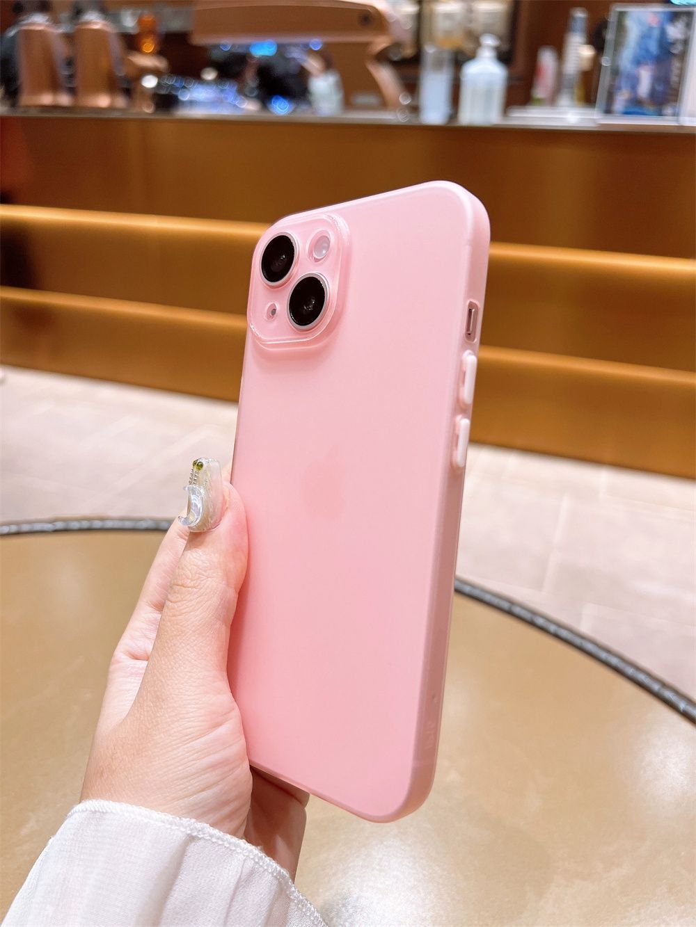 Compatible with The New Pink Case for Iphone 15, Ultra-Thin Cooling for Iphone 14 Pro Max, Transparent And Minimalist for Models 13/12/11.