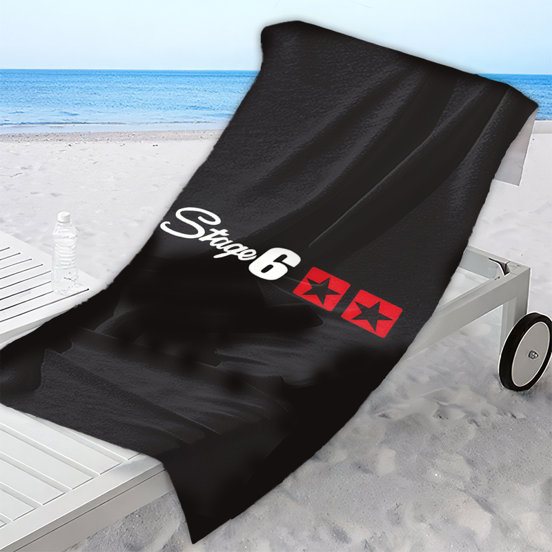 TEMU A Themed High-definition Printed Beach Towel, Fiber Beach Towel - Fast Drying, Absorbent, Soft And Lightweight, Is For Outdoor/indoor Swimming