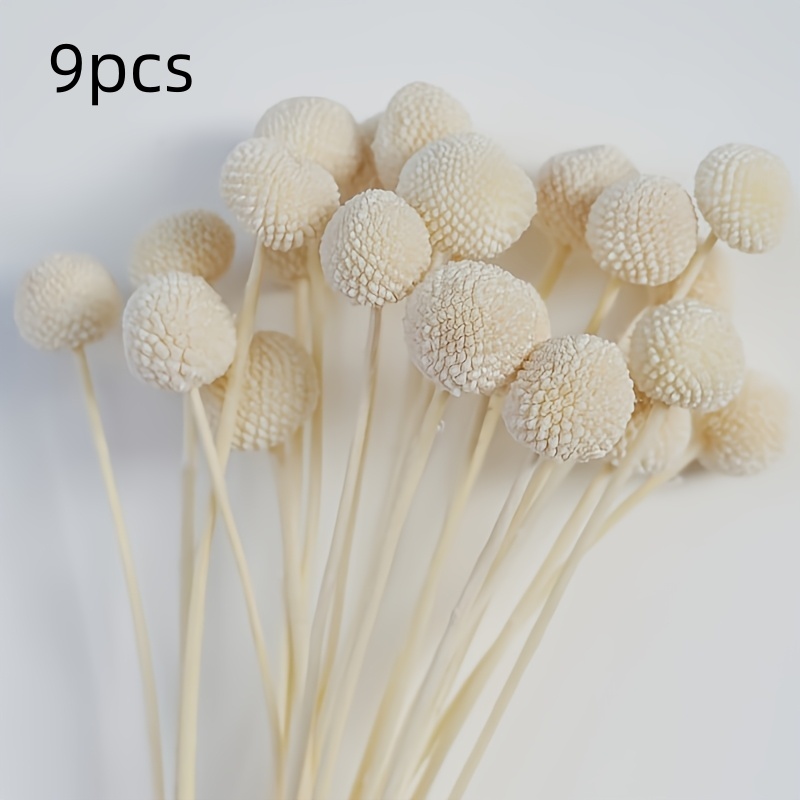 Image of 9pcs Simulated Platinum Balls - Bohemian Reed Decoration, Suitable For Weddings, Handmade, Thanksgiving, Christmas, Halloween, Easter - Home Office Outdoor Party Decoration, Decoration