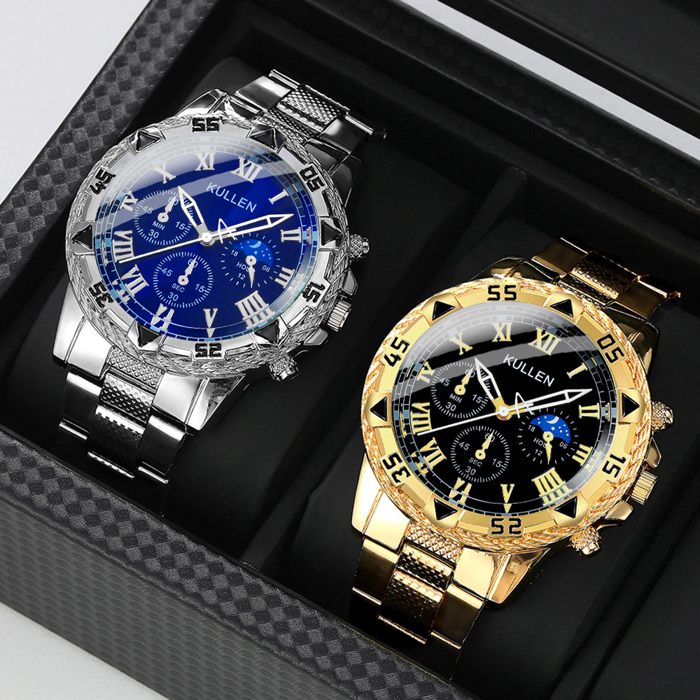1pc New Unisex Business Luxury Fashion Quartz Watch - Round Dial, Quartz Movement - for Daily and Formal Occasions - Birthday Gift, Anniversary, Graduation Gift - Luxurious Design, Stylish and Exquisite, for Parties, Valentine's Day, Weddings