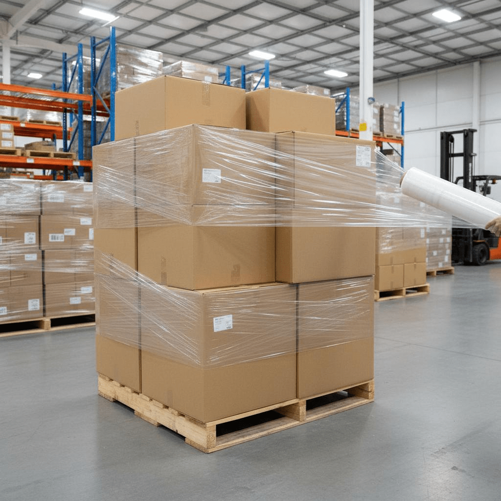 Stretch Film 6pcs Transparent 50cm X 300m Stable And Practical Very Suitable For Warehouse And Transportation Transparent Packaging Film