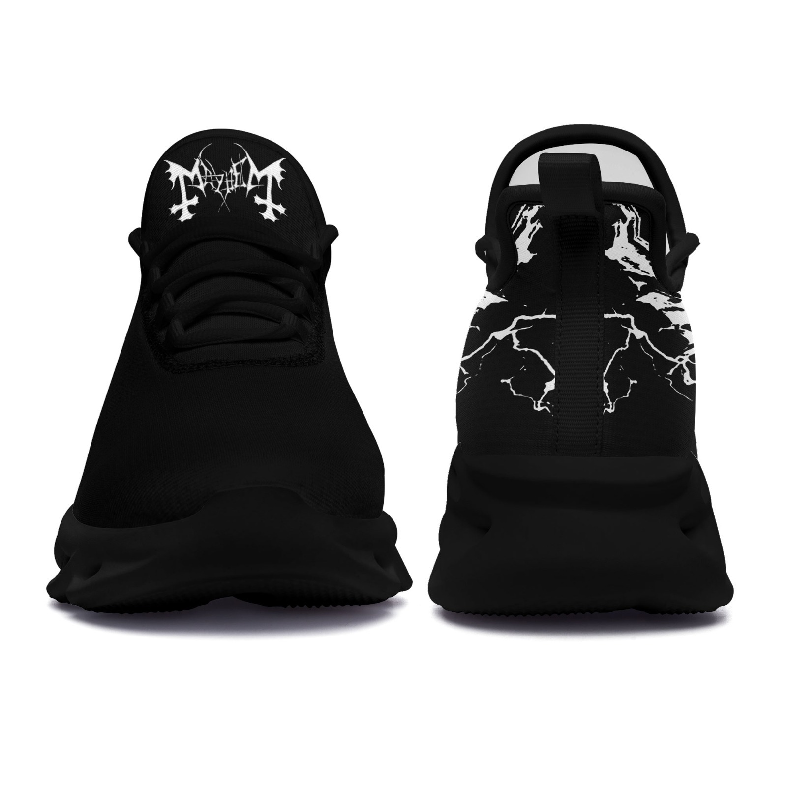 Men's Dark Cross Pattern Plus Size Sneakers, Wide Fit Shoes
