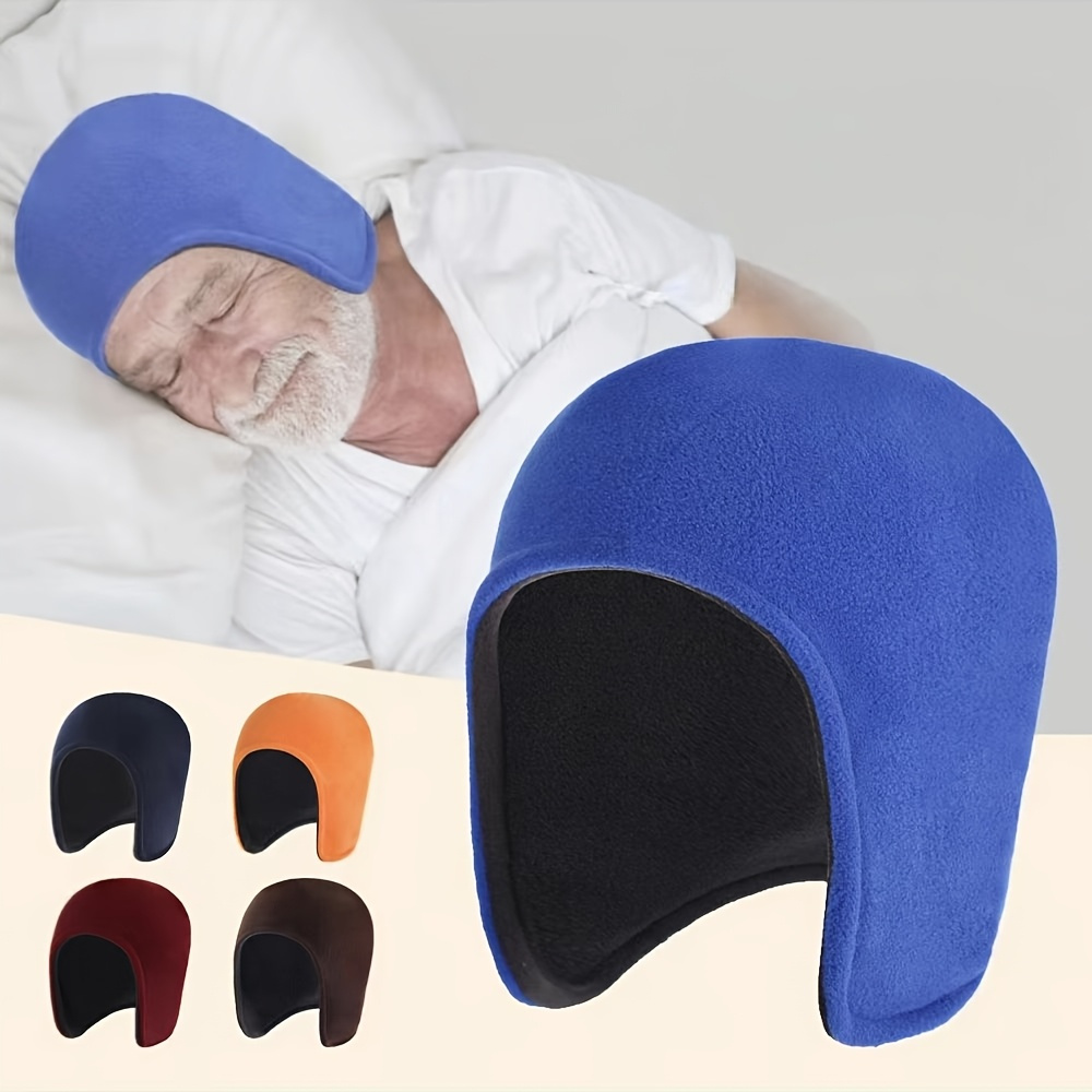 1pc winter double layer fleece hat for seniors outdoor cycling warm ear covers cold protection washable unisex   for   and wind     in 3 colors Product details 0