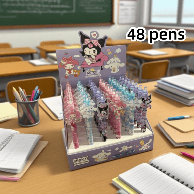 sanrios set of 48 cartoon click pens features   designs making them   pens for girls   are   great for students during exams and     characters such as for   and kt cat Product details 6