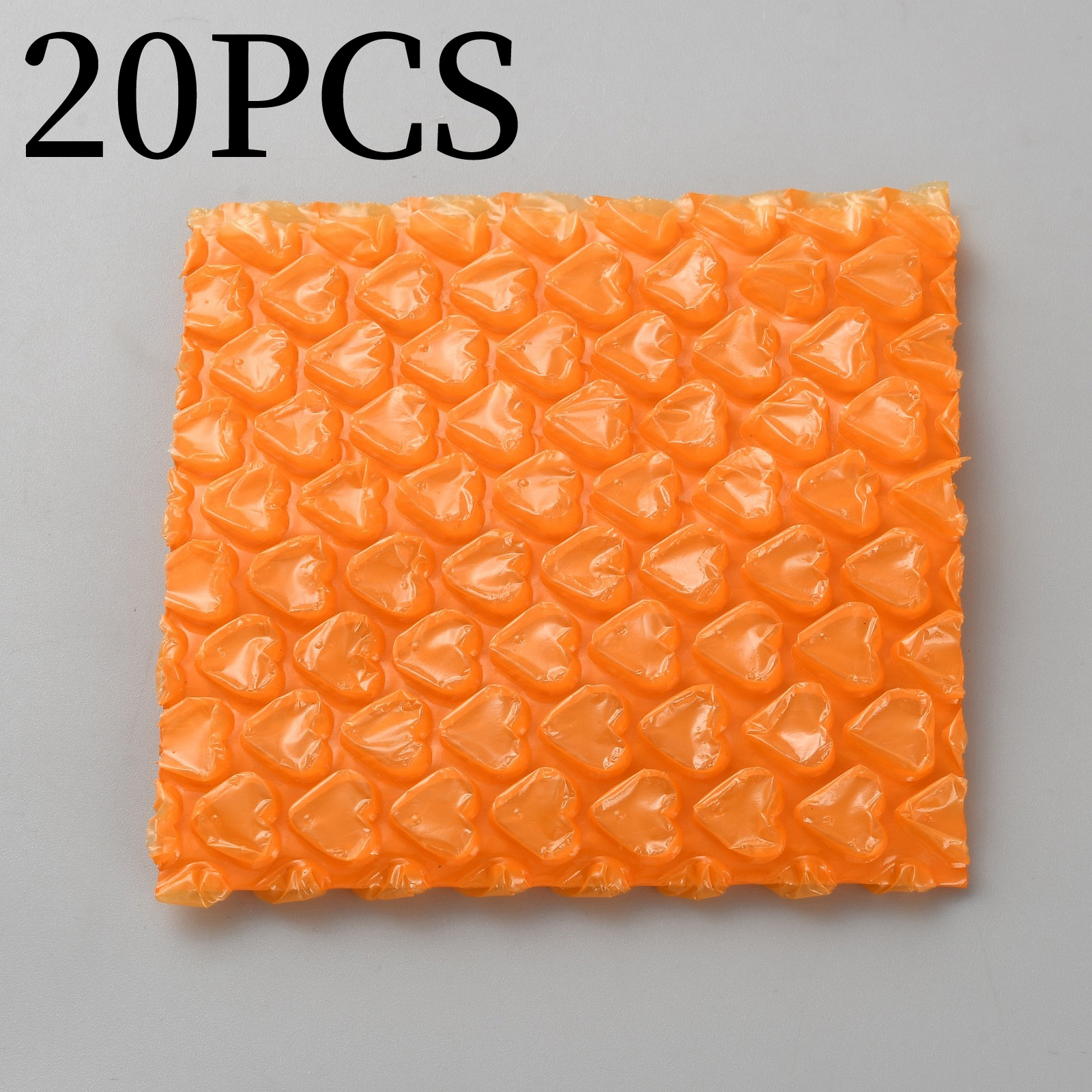 TEMU 20pz Buste a Bolle a Forma di Cuore in Pellicola di Plastica PP, Buste a Bolle Quadrate, Scuro, 105x105x8mm, Forniture per Esposizione e
