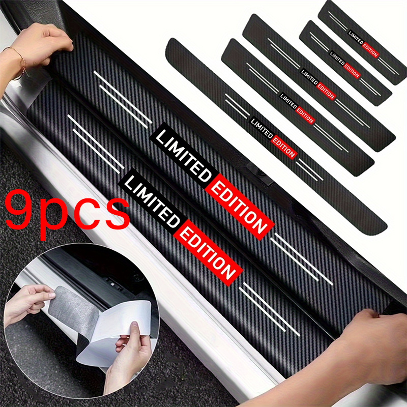 

9pcs Carbon Fiber Door Protectors - Anti-slip & -resistant, Fit For Toyota, For Lexus, For , For For Hyundai, For Kia