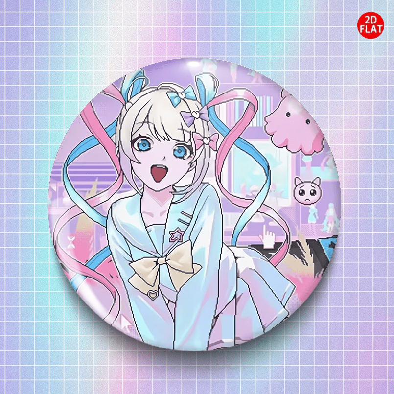 TEMU 2d Flat, 2d Flat Anime Brooches/pins/badges - 2026 Latest Plastic Suitable For Clothing, Hats, Backpacks | Themed Collectibles For Uniforms,