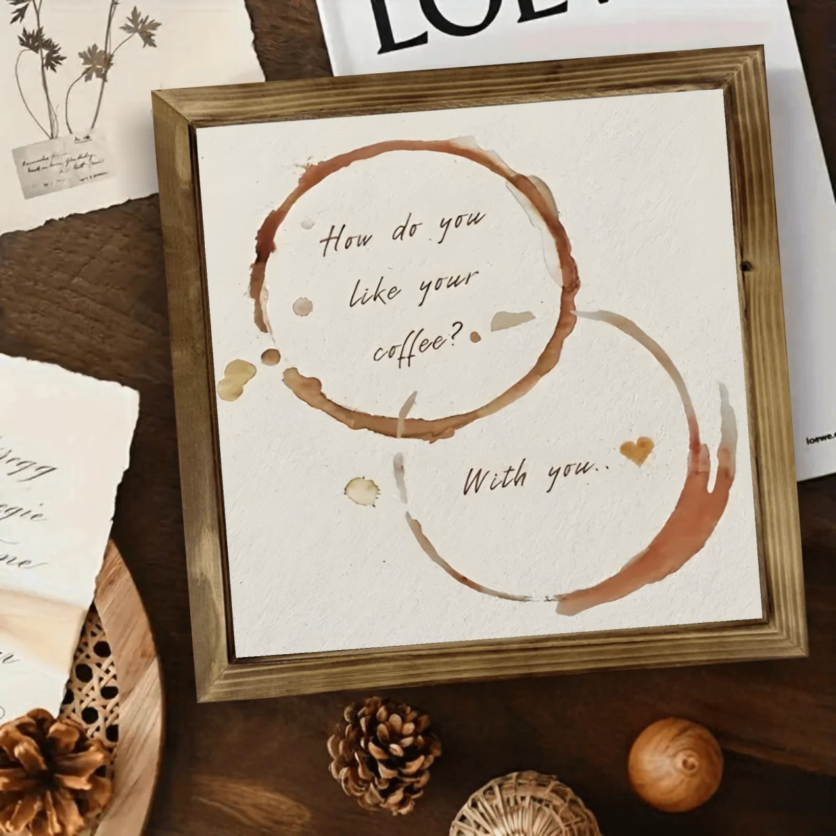 TEMU How Do Your 1pc 8 X 8 Inches And Food Wooden Decorations, CafÃ© And Bar Wooden Decor, Tea Lover Gifts For Women Men, Perfect For Home Kitchen