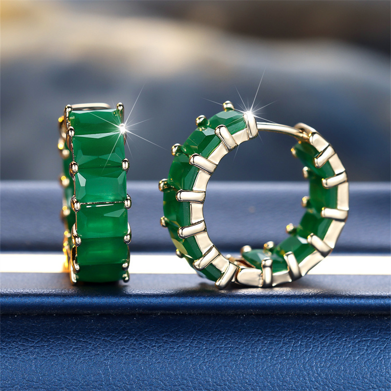 

1 Rectangle Cut Stone Drop For Women Jewelry