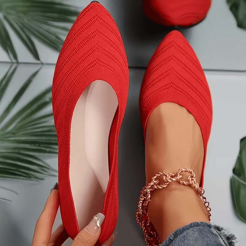 New Women's Casual, Stylish, Versatile, Pointed-toe Slip-on Flats., Women Shoes