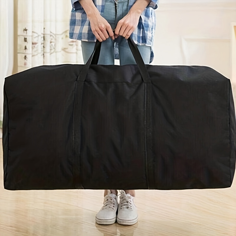 item picture 1pc sturdy extra large storage bag for   and   durable duffle bag with double zippers and reinforced handles 80x48x25cm 31 5x18 9x9 84inch bedroom accessories under bed storage best for chrismas and valentines day