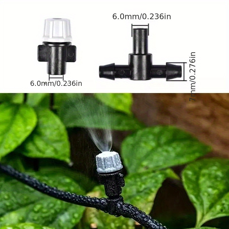 10-meter Garden Irrigation System With 10 Sprinklers - Durable Plastic, Perfect For Lawn Care & Agricultural Use