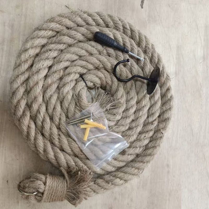 E-shop Robuste Jute Seil Katzenleiter - Wandmontiertes interaktives Spielseil mit natürlicher Texturoberfläche, Kratz- und Kletterspaß für Haustiere,