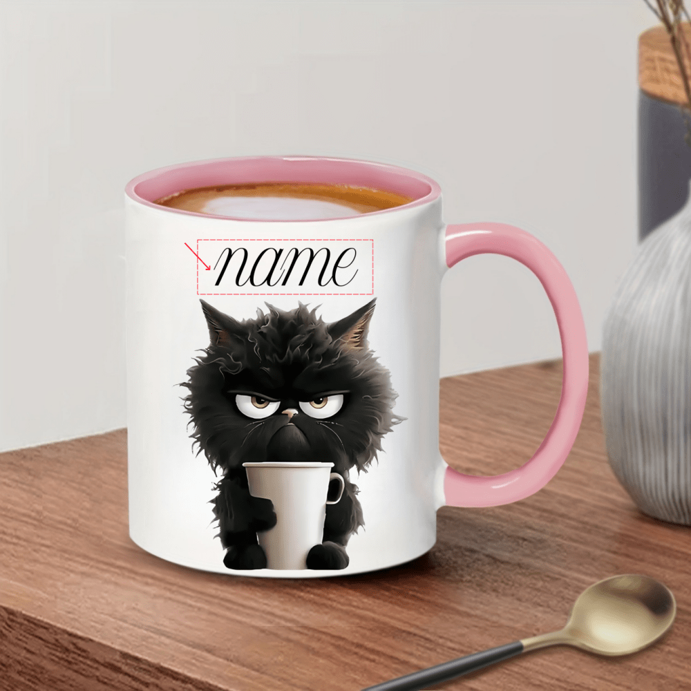 Tasse Café Tasse De Café Tasse à Café Tasse à Thé Tasse À Café En Céramique Classique Avec Couvercle Et Cuillère À Imprimé Léopard For Café/latte/cappuccino/thé, Etc. - Excellent Cadeau. Tasses à