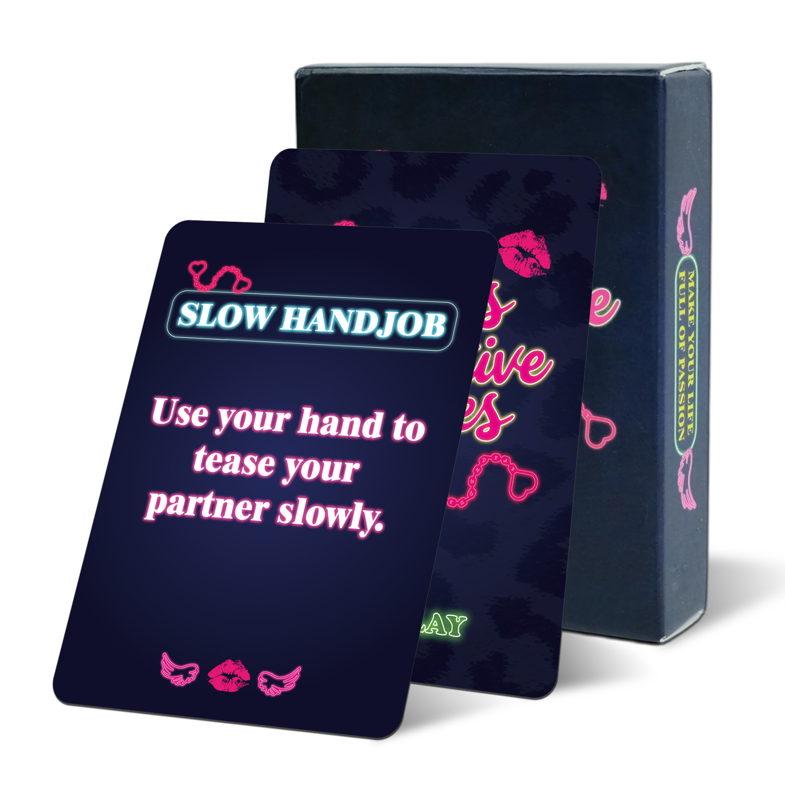 50 Sheets Adult Card Game for Couples - Intimate Playing Cards with Sexy Slogans & Playful Designs, 18+ Adult-Themed Bedroom Fun, No Electricity Needed, Romantic Game Night, Playful Design, Durable Cardstock