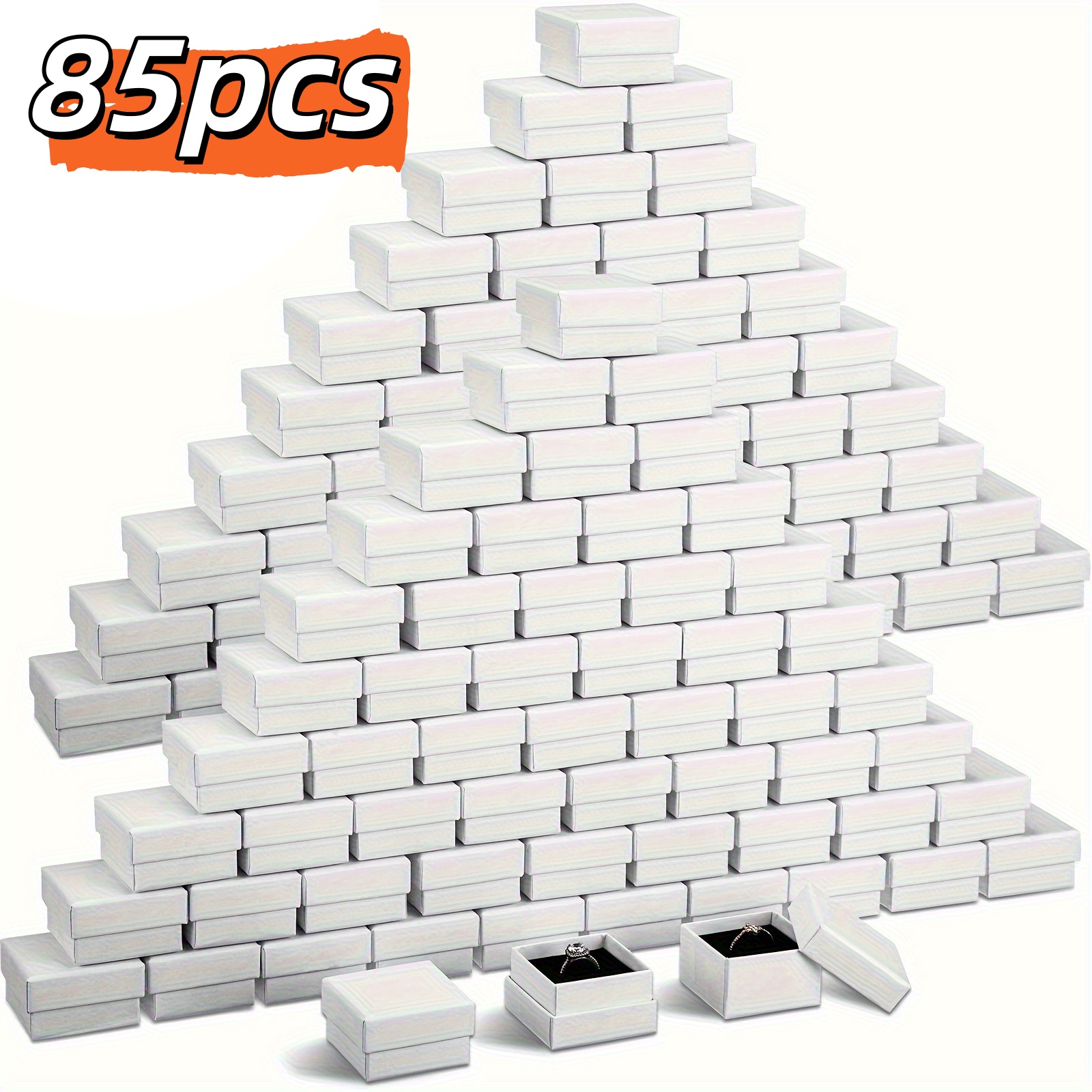 85  s de anillo de papel   |  s de regalo para joyería con espuma, adecuadas para guardar anillos y aretes - un juego   que     como regalo como exhibición,   de joyería, organizador de joyería,   de accesorios,   de joyería para mujer,   para guardar aretes