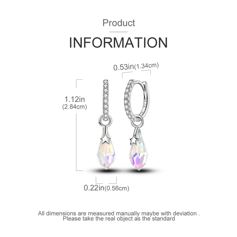 Women's Exquisite 925 Sterling Silver Stud Earrings