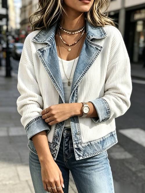 womens new autumn 2026 short elegant jacket long sleeve styling stylish chic