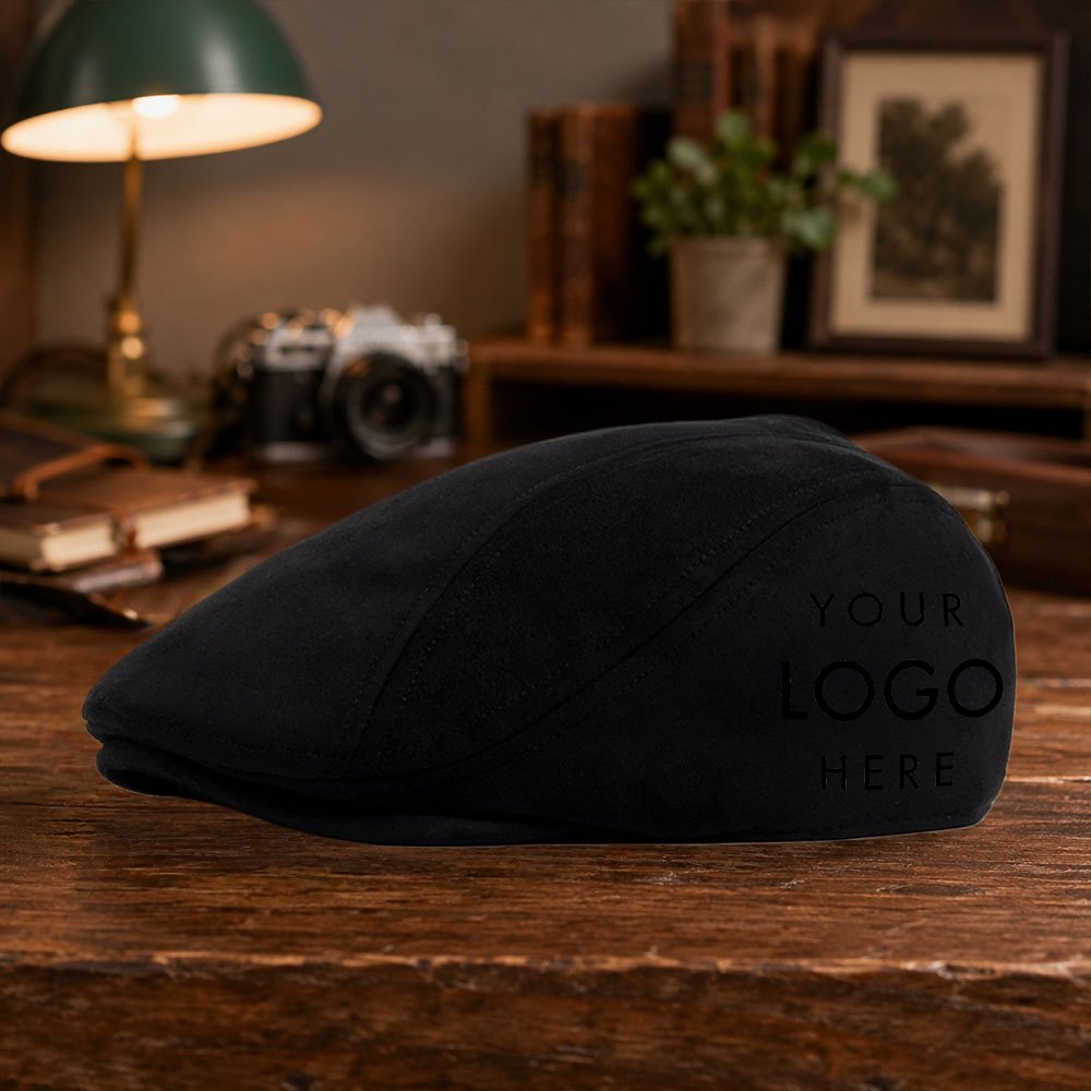 TEMU 1pc Customizable Name/logo/photo Newsboy , -facing Hat, Add Your Text To The Side Of This Hat, Classic Baseball , Beret, Unisex, Winter Hat