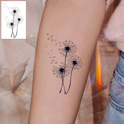 Artikelbild . realistischer temporärer tattoo- - semi-permanente - und unkraut-tattoo-farbe, hält 1-2 wochen, sofortiger permanent wirkender effekt, für partys, feiertage, themenveranstaltungen (marineblaue unkraut-tattoo)