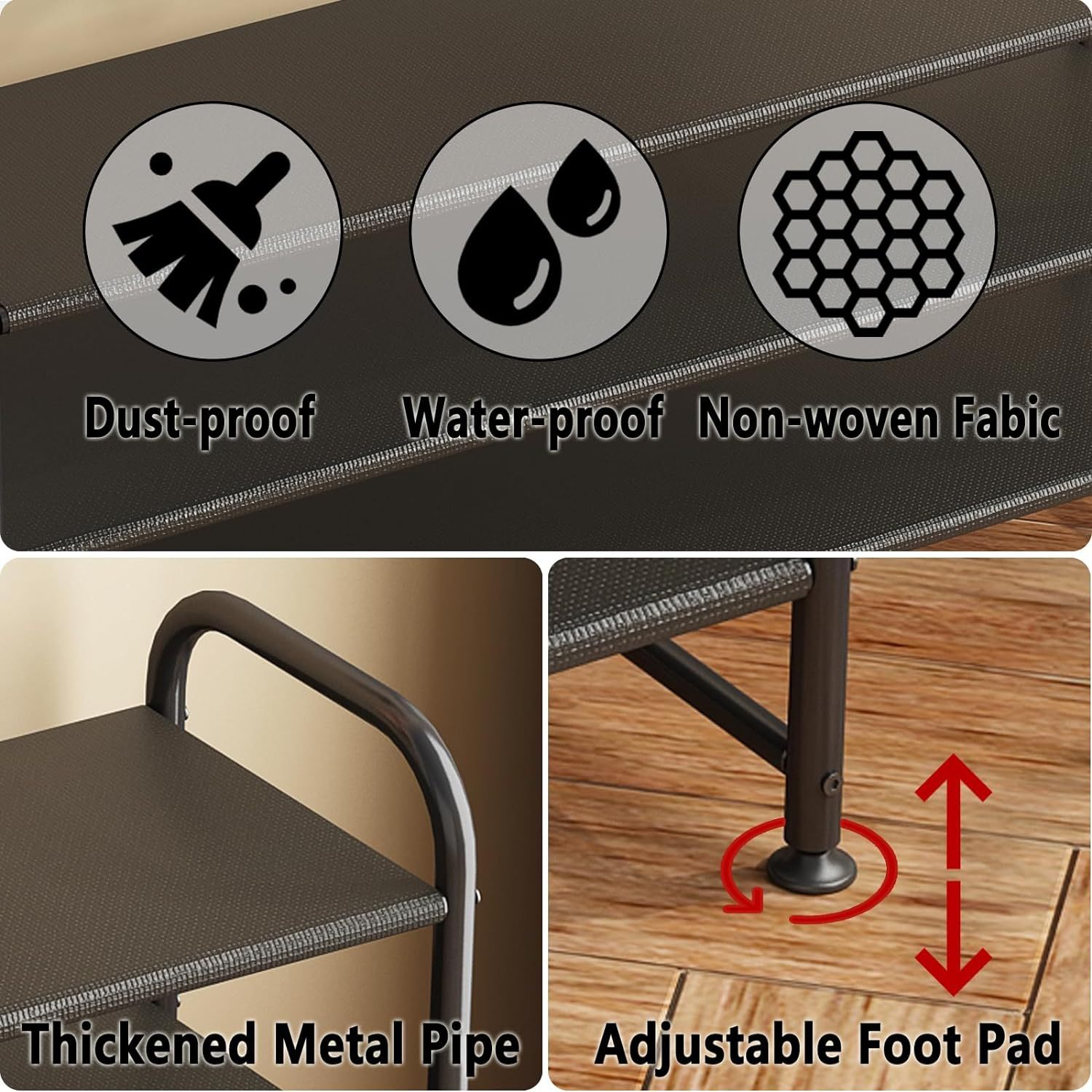 2 tier shoe rack shoe storage organizer stackable shoe rack suitable for small spaces at wardrobe entrances details 3
