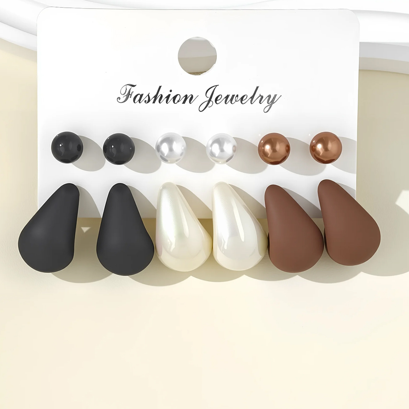 TEMU Pendientes circulares multicolores vintage minimalistas transfronterizos con forma de , aretes de aro y versátiles, juego de aretes clásicos