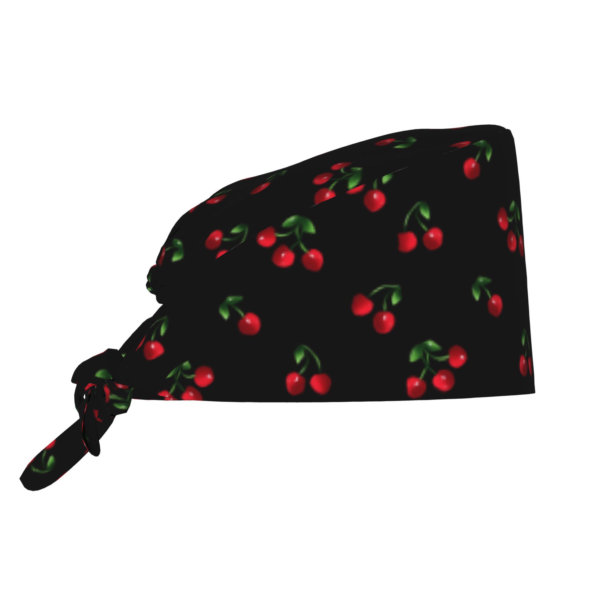 TEMU 1pc Cherry Pattern Unisex Adjustable Chef Hat, Lightweight Dust-proof Nurse For Cooking, And Party Use