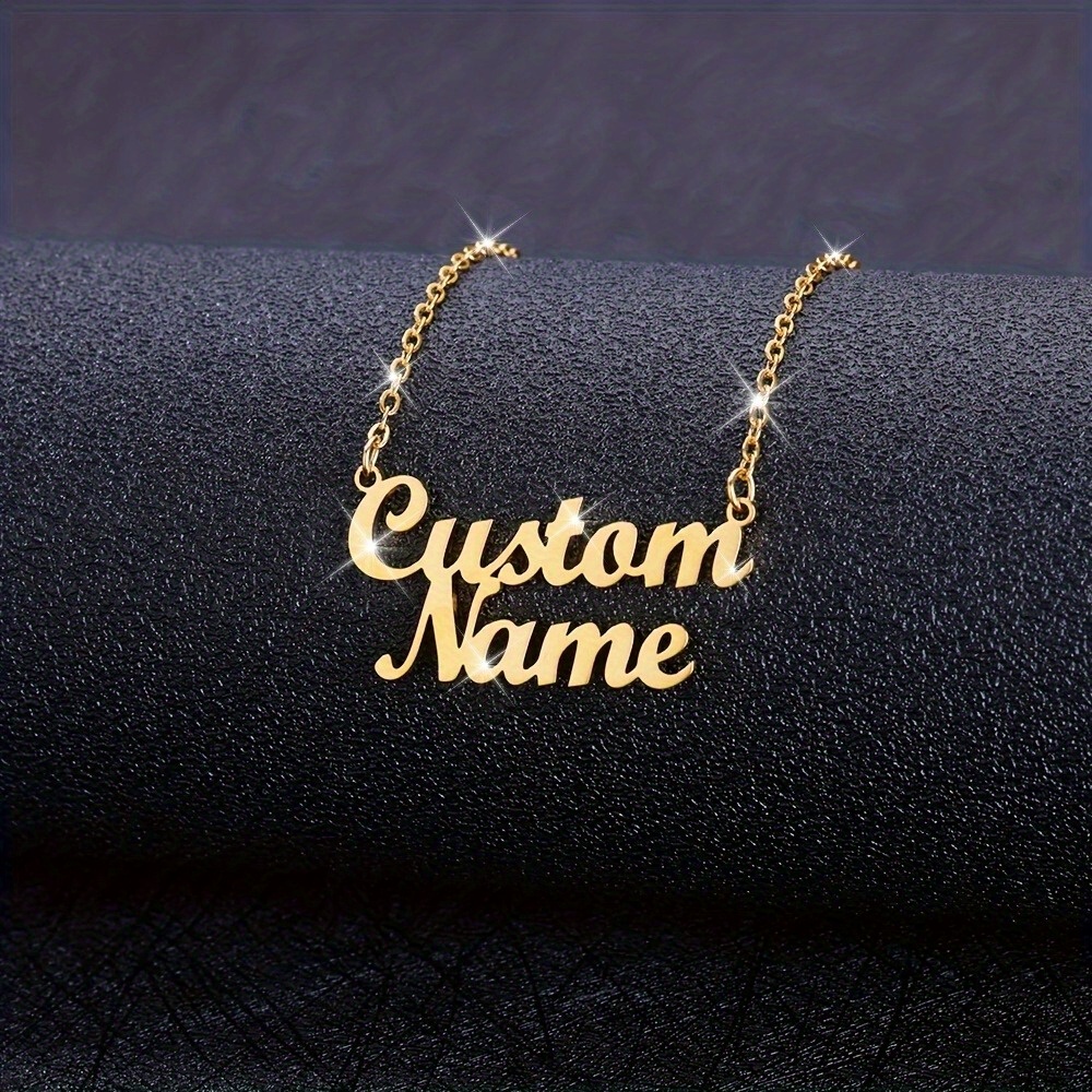 

Personalized Double- Necklace For - , 18k Gold Steel Symbols, - For Parties