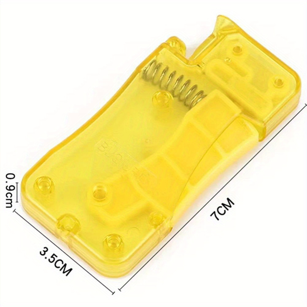 A Lemon Yellow Automatic Needle Threader, Sewing Needle Threader, Manual Sewing Machine Sewing Tool, Home Crafts And Sewing Supplies