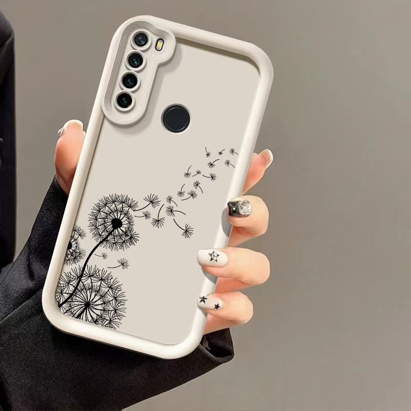 TEMU para teléfono: Carcasa de silicona con flor de para Redmi Note 8, cubierta